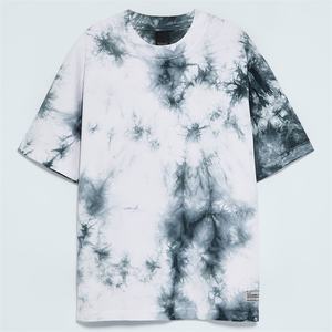 Camiseta de cuello redondo de algodón 100% para hombre con tarifa al por mayor, diseño de logotipo personalizado, ajuste holgado, último patrón sólido - Product Image 2