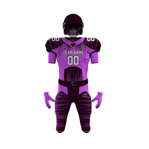 Uniformes de football américain pour hommes sur mesure, dernière arrivée, ensembles à manches courtes, taille ajustable et style imprimé - Product Image 2