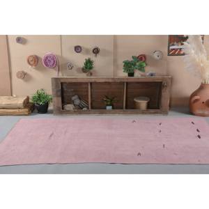 Vintage turc 4x9ft grand tapis Style minimaliste classique Rectangle Patchwork entrée laine Latex face pour couloir entrée - Product Image 1