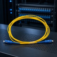 Câble optique personnalisé SC/UPC vers SC/UPC, cordon de brassage fibre optique SM G657A 9/125 2.0mm, gaine PVC LSZH, 1m 2m, pour FTTH