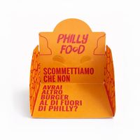 Pale per hamburger mod. PHILLY 10x10x12 cm - Personalizzato