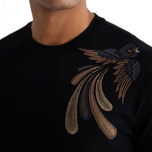 Camiseta de gimnasio de alta calidad para hombre, 100% algodón, secado rápido, elástico, lujo, logotipo personalizado, estampado, sólido, ligero, en blanco, Fitness, venta al por mayor - Product Image 2