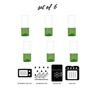 Set Gelas Borotech Vintage Bloom Goblet 4/6 Buah, Desain Klasik & Modern yang Tahan Lama untuk Penggunaan Sehari-hari