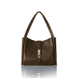 Genuine Leather <b>Shoulder</b> Tote <b>Bag</b>– Elegant Multi-Compartment-PM648-Luxury Soft Classic Lady - Product Image 2