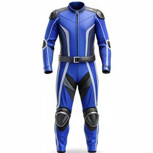 Traje de carreras de cuero impermeable y transpirable para hombre para posición frontal del logotipo de carreras de motos - Product Image 4