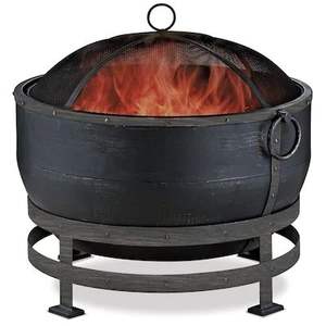Elegant Modern Iron <b>Fire</b> <b>Pit</b> Eco-Friendly Decorative Outdoor Patio Garden Centerpiece Relaxing Warm Evening Family Friendly - Product Image 1