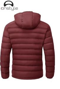 Comfortable and Stylish <b>Winter</b> Warm <b>Coat</b> Thick Outdoor Down Jacket Custom <b>Hooded</b> Bubble Puffer Jacket Men - Product Image 2