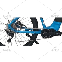 Vélo électrique de montagne à 7 vitesses, 27,5 pouces, moteur central 250W, freins à disque hydrauliques, batterie au lithium en alliage d'aluminium
