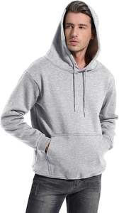 Sudadera con capucha con cremallera para hombre Sudadera de algodón con cremallera frontal completa Ropa de calle de moda cálida de invierno con Capucha con cordón - Product Image 5