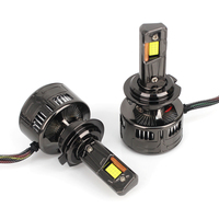 TCYATO Trois tubes en cuivre K6 Phares LED de voiture 150W ultra haute puissance LED H4 Ampoule LED H11 Ampoule LED Ampoules LED pour voitures