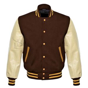 Chaquetas universitarias para hombre, venta al por mayor, chaquetas universitarias en blanco con logotipo personalizado, chaqueta universitaria Lisa para hombre, moda personalizada transpirable OEM - Product Image 1