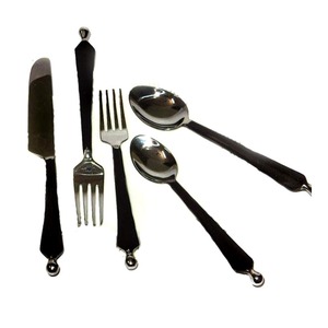 Hot Sale Premium Quality at Low Price Custom Logo Printed Luxury Metal Cutlery Stainless Steel <b>Flatware</b> <b>Set</b> for Wedding Gifts - Product Image 1