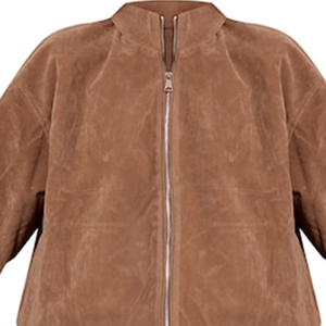 Chaqueta Bomber de Gamuza Sintética Mushroom Rexine, Textura Suave de Lujo, Reversible, Corte Relajado, Estilo Urbano, para Uso Diario - Product Image 6