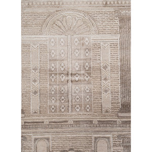 Khidki <b>Large</b> Area Hand Knotted Wool & Bamboo Silk <b>Rugs</b> Rectangle Novelty Pattern for Home & Hallway LRB-1815 Living Room Carpet - Product Image 3