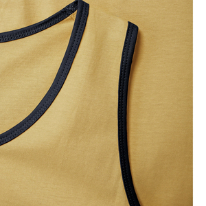 2025 été nouveau Design grande taille côtes débardeur haute rue hommes Compression débardeur coton lourd français - Product Image 6