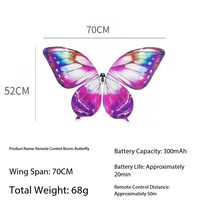 Drone LED rechargeable en forme de papillon pour événements de mariage, spectacles sur scène, décorations de fête et spectacle de lumière volante