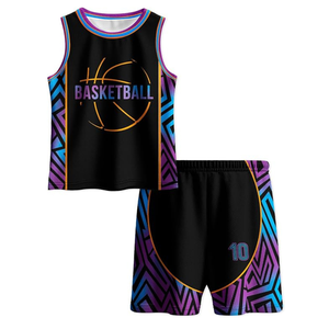 Ensemble d'uniformes de basketball en polyester à séchage rapide et anti-transpiration, anti-boulochage, vêtements de sport athlétiques - Product Image 5