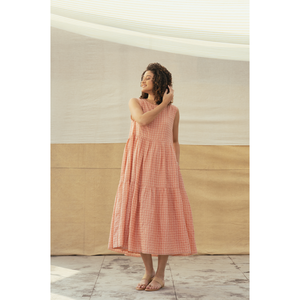 Vestido Casual VIDYA de Algodón y Seda para Mujer, Transpirable, Cintura Impero, Elegante, Corto hasta la Rodilla, Moderno, Talla Única - Product Image 2