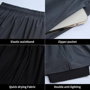 2025กางเกงขาสั้นสำหรับผู้ชายกางเกงขาสั้นระบายเหงื่อออกกำลังกายในยิมแบบออกแบบได้เองสำหรับฤดูร้อน - Product Image 5