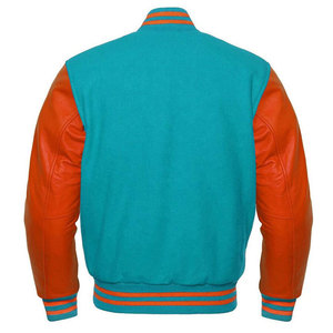 Chaqueta universitaria de béisbol personalizada de alto nivel verde rojo azul negro soporte de poliéster impermeable Reversible hombres mujeres - Product Image 5