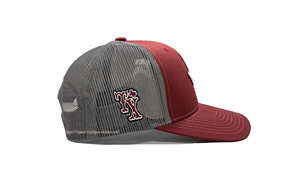 Casquette de camionneur rouge à contours Texas State personnalisable, broderie 3D, dos en maille, mode sportive, fabricant fabriqué au Vietnam - Product Image 4