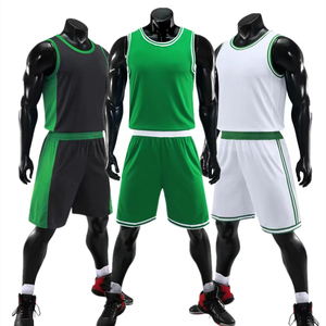 Nouveau Enfants Adulte Basketball Jersey Ensemble Femmes Hommes Basketball Uniforme Tir Panier Formation Gilet Double Poche Shorts - Product Image 2