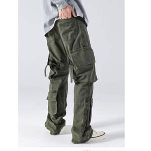 Kivotech กางเกงคาร์โก้สำหรับผู้ชายโอเวอร์ไซส์ผ้าฝ้ายมีกระเป๋าหลายใบออกแบบได้ตามต้องการ - Product Image 5