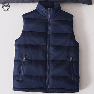 Gilet d'hiver pour homme, fermeture éclair, vêtement d'extérieur, 100% polyester, écologique, coupe-vent, séchage rapide, vêtement tendance - Product Image 3
