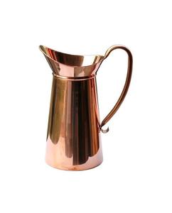 Jarra de cobre artesanal con boca ancha y base estable, perfecta para verter agua de desintoxicación y mejorar la decoración tradicional del hogar - Product Image 4