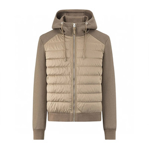 Chaqueta de Plumón Personalizada para Hombre, Chaqueta Safari Informal de Tela de Nailon con Fibra de Pato, Cálida, Elegante y con Capucha, del Mejor Material - Product Image 1