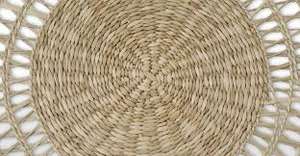 High Quality <b>Woven</b> Straw Mat Seagrass Placemat Unique Wedding Decor Item for Kitchen Handicraft Table Use <b>Coasters</b> Included - Product Image 6