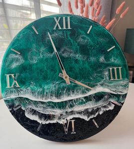 Reloj de Pared de Resina Epoxi TIMEPIECE, Tamaño Personalizado, Funciona con Pilas, Diseño Moderno, Decoración para el Hogar, Bodas, Hecho a Mano, Calidad de Lujo - Product Image 3