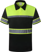 T-shirts polo haute visibilité pour hommes Chemise polo respirante de sécurité extérieure réfléchissante Hi Viz Vis Chemise de protection pour travailleurs