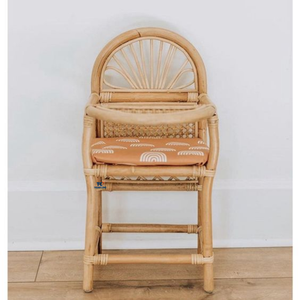 Mejor precio, nuevo diseño de ratán y mimbre hecho a mano, juguete de simulación para niños, silla de alimentación alta, muebles para muñecas, nuevo estilo, regalo para niños - Product Image 5