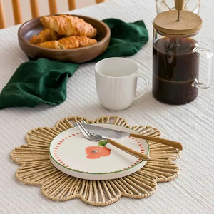 Manteles individuales tejidos con flores de algas marinas, productos ecológicos hechos en Vietnam, decoración de mesa, venta al por mayor - Product Image 1