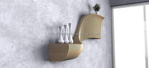 Kalatri Art déco contemporain, cadre jaune citron, portrait en bois fait main, motif moderne, décoration murale, base de support en métal, multi-pièces - Product Image 4