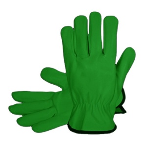 Best Performance Heavy Duty Driver Working <b>Gloves</b> Goat Grain Leather Reflective Safety Hand Protection for Construction Workers - Product Image 4