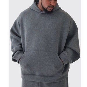 Nueva llegada personalizado GSM sudaderas con capucha de punto logotipo personalizado de los hombres de gran tamaño Sudadera con capucha conjunto de manga larga de talla grande de exportación de BD - Product Image 4