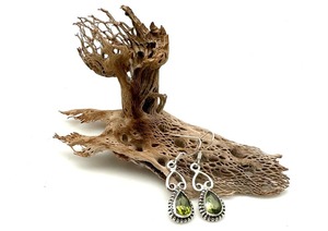 Joyería de piedras preciosas de peridoto para mujer, pendientes de estilo bohemio de plata, joyería de plata de ley 925, pendientes hechos a mano de tendencia, regalo para - Product Image 3