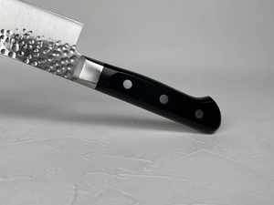 Cuchillo de Chef de acero inoxidable personalizado hecho a mano mango de madera contrachapada regalo de aniversario perfecto para él soporte de cuchillo de cocina OEM - Product Image 5