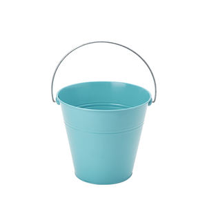 Cubo de cerveza de estaño de Metal, herramienta decorativa de limpieza del hogar, Cubo de jardín de lujo para el hogar con mango de un solo alambre galvanizado - Product Image 5