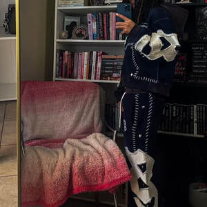 Survêtements de broderie lourds pour hommes sweat-shirt en coton délavé à l'acide ensemble de pantalons de survêtement et de sweat à capuche deux pièces ensembles pour hommes - Product Image 2