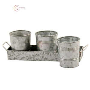 Amazing Galvanized Caddy <b>Holder</b> Utensil Cuttlery Rack Modern Look Rustic Metal Storage Organizer Kitchen And Home On Best Sales - Product Image 1