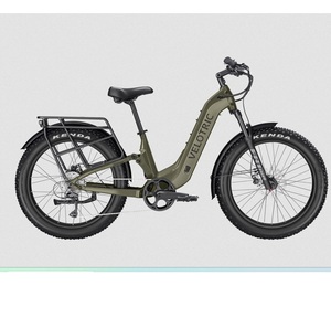 Vélo électrique tout-terrain VelotricS Nomad 2X 2026 avec cadre en fibre de carbone, 27 vitesses, 72V 800Wh, suspension intégrale et pneus larges - Product Image 1