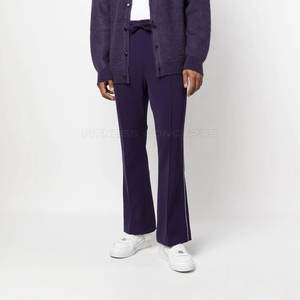 กางเกงแฟชั่นชายทรงสลิมฟิตลำลองผ้าคอตตอน100% ใส่สบายน้ำหนักเบามีลายกลางเอวตรง - Product Image 2