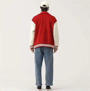 Premium Quality Canvas Stand Collar Hooded Breathable Winter Letterman Jacket for <b>Men</b>-Wholesale - Product Image 3