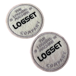 Étiquette de broderie en feutre thermocollante avec logo circulaire, personnalisée, pour vêtements, transfert thermique, patch de broderie 3 - Product Image 1