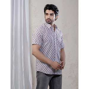 Chemise décontractée pour homme en coton imprimé à manches courtes, 100 % popeline respirante, taille XL - Fourniture ODM - Product Image 4