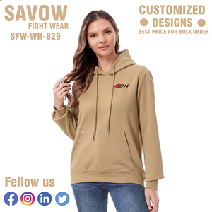 Sudaderas con capucha de mujer, jersey de gran tamaño, sudaderas recortadas de algodón, ropa de calle con capucha, chaquetas de lana, moda personalizada, ropa de gimnasio, Invierno - Product Image 2