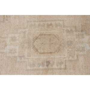 3.7x6.3 ft Vintage Turkish Rug, Accent Rug, <b>Brown</b> <b>Wool</b> Rug - Product Image 5